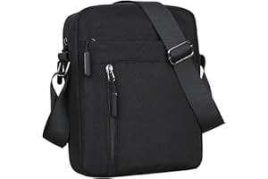 VINPAM Men's Large Capacity Crossbody Shoulder Bag - Waterproof Nylon Messenger Bag with Adjustable Strap, Spacious Chest Sling Bag for Travel & Daily Use