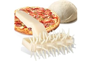 ORBLUE High-Impact Pizza Dough Docker and Cutter - Perfect for Thin Crust Pizza, Prevents Dough Blistering, Ensures Even Rising Crust, Easy to Use Roller Docker - Essential Pizza Restaurant Supplies