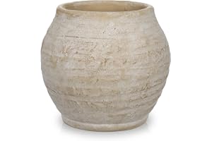 19 cm rustik vas 18,8 cm dekorativa keramiska blomvaser vintage bondgård keramikvaser boho beige vas för torkade blommor pamp