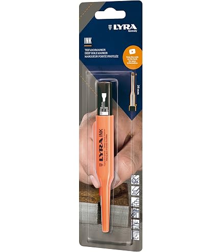 Lot De 2 Stylos Lyra Orlow Cellugraph 24 Cm - Marqueur Universel 3 Faces Pour Surfaces Lisses (Verre, Métal, Plastique, Céramique), Encre Noire Indélébile