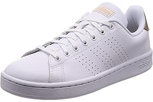 adidas Advantage, Chaussures de Fitness Femme, Blanc (Ftw Bla/Ftw Bla/Co B Met 000), 36 1/3 EU