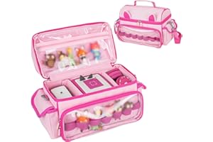 Jaffzora Étui de Transport Compatible avec Toniebox 2 et 1, Joli Sac de Rangement pour Personnages Tonies, Casques et Accessoires (Sac Uniquement)