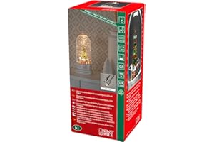 Konstsmide Dekoracje świąteczne LED, kula śnieżna, drzewo i funkcja obracania, wypełniona wodą, z 5-godzinnym timerem, zasilanie bateryjne i USB, do użytku wewnątrz, 3 x C, 1,5 V (brak w zestawie)