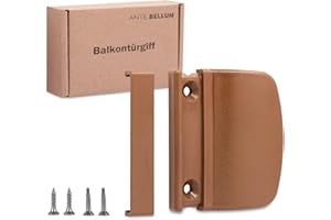 Ante bellum Maniglia per porta del balcone – Versatile maniglia per porte da balcone, terrazze e zanzare, maniglia per porta della terrazza con viti, facile da montare senza forare, effetto senza