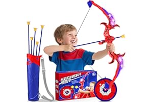 TOYOKID Jouets 3 4 5 6 7 8 Ans Garçon, Jouets Araignée de 3-9 Ans Flèches et Arc Jouets pour Enfants 3 4 5 6 Ans Cadeau Garçon 3-8 Ans Cadeaux noël Jeux de Plein