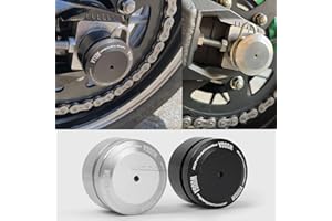 WOOGA coperchio dado asse posteriore per Ka&wa&sa&ki Z900RS SE CAFE Z 900 RS 2018 2019 2020 2021 2022 2023 2024 cursori asse posteriore Z 900 RS tappo asse protezioni dado braccio oscillante (Argento)