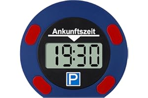 vsshe Electronic Meter, Digital Meter with Clock Setting On Display, Double-Sided Large Screen, Accurate Timing, for Cars, Truck, Motorhome