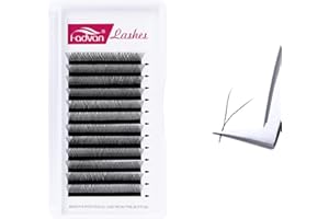 2D Extension Ciglia YY 0.07D Curl Mix 8-12mm Forma Y YY Estensioni delle Ciglia Professionale Volume Russo Bouquet Premade Fan FADVAN(0.07D, 8-12mm mix)