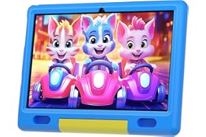 Freeski Kids Tablet 10 inch, Android 13 Tablet for Kids, Quad-Core Tablet, 6GB RAM+64GB ROM, 1280 * 800 IPS, WIFI, Bluetooth, 5MP+8MP, 5000mAh/Tablet Pc (Blue)