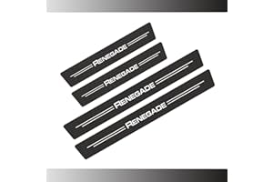 AFSNT 4 Pezzi Battitacco Auto per Jeep Renegade 2022-2014, Fibra di Carbonio Protezione Portiere Auto Protezione Antigraffio per Pedale Accessori Auto