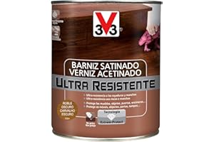 V33 - Barniz ultra resistente satinado roble oscuro 0,75l