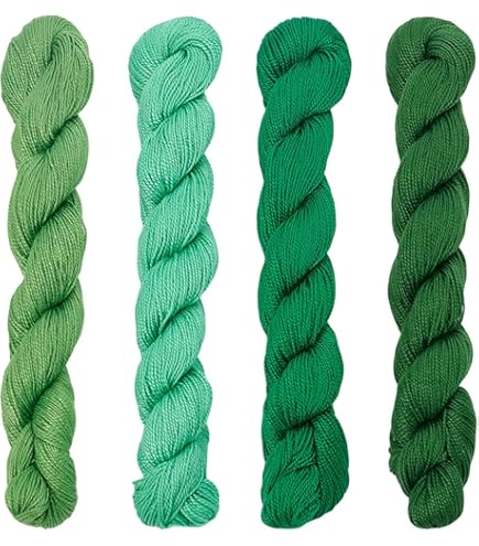 FREEBLOSS Sashiko Lot De 4 Fils Sashiko - 100 M X 4 Couleurs (rouge