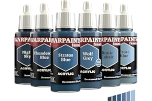 The Army Painter, Warpaints Fanatic Flexible Triad: Desaturated Blue-Greys 6 x 18 ml de Pintura Acrílica, Pintura de Hobby para Miniaturas, Pintura de Calidad para Wargaming de Miniaturas