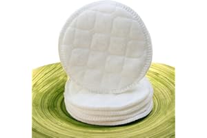 Winmany Wiederverwendbare Baumwoll-Stilleinlagen, Anti-Galaktorrhoe-BH, 6 Schichten, Baumwolle, waschbar, auslaufsicher, Schutz, Galactorrhea Pad, BH-Einlagen, 10 Stück