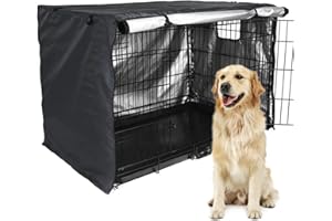 BODYGAD Cubierta para Jaula para Perros, 48x30x33 Pulgadas Cubierta De Cajón para Perro para Perreras Duradera Resistente Al Viento Impermeable para Perros Accesorios para Interiores Exteriores