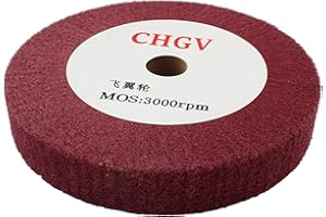 Hitefu Meules de polissage de polissage à lamelles abrasives non tissées de 150 x 25 mm, outil de conditionnement de surface de tambour pour une finition lisse et semblable à un miroir sur des
