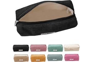 Electri-HQ Pencil Case, 8 Colours to Choose From, Pencil Case, Milky Grey for Girls, Teenagers, Pencil Case, Pencil Case, School Pencil Case for School, Office, black, simplicity