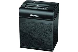 Fellowes 3700501 Mini Destructeur de documents Shredmate 4 feuilles Coupe Croisée - Détruit aussi agrafes et cartes de crédit