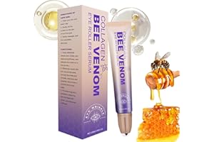 TONGYEND Collagen & Bee Venom Eye Cream Roller Ball – Collagen Bee Venom Wake Up Eye Cream – Anti-Aging Eye Treatment for Dark Circles, Puffiness & Wrinkles | Bee Venom Eye Cream for All Skin Types