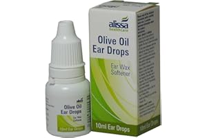 ALISSA 5 x Olive Oil Ear Wax Drops Softens Removes Wax 10ml (5 Packs)