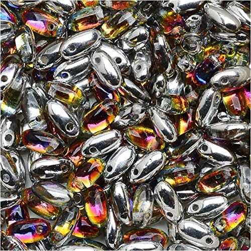 Rizo Czech Glass Drop Seed Beads 6x2.5mm - Volcano 10 Grams