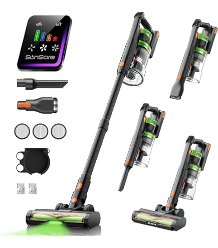 Cordless Vacuum Cleaner, 600W/50Kpa, Max 65 Mins Runtime, Wall