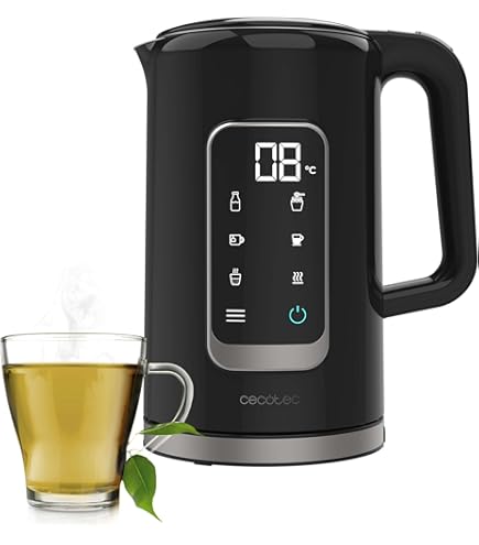 Mellerware - Bollitore Elettrico in Acciaio Inox Spring! 2200W | 1,8L | 0-100ºC Riscaldamento rapido <3min | Indicatore Livello Acqua | Base 360º | Senza BPA | Design Elegante e Moderno | Giallo