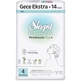 Sleepy Bio Natural Premium Plus Hijyenik Ped Gece Ekstra 14 Adet