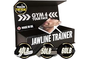 JAWTONE JawBlocks™ [6 Pcs] Jaw exerciser - Muscler Machoire, Machoire Musculation avec [3 Niveaux de Résistance] Jawliner Trainer - pour Hommes Femmes
