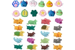 Tiere Kabelschutz,Counius 40 Pcs Zufälliger Stil Cable Protector,Cute Animal Design,ladekabel schutz,Data Line Protector Bites Cable External Protector Anti-fracture Prevents Breakage(Random Style)