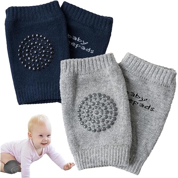 Ginocchiere Neonati Antiscivolo - 5 Paia, Cotone/elastan, Per Gattonamento 0-24 Mesi - Foto 8