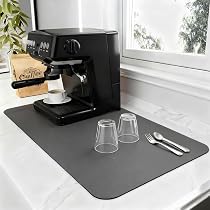 Tappetino Assorbente Per Cucina Multifunzione, 30x40 Cm, Effetto Marmorizzato, Antiscivolo, Per Scolapiatti E Macchina Del Caffè