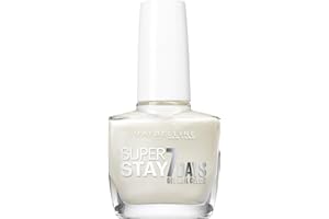 Maybelline SuperStay 7Days 77 Blanc Nacré 10ml Color blanco esmalte de uñas - esmaltes de uñas (Color blanco, Blanc Nacré, Francia, 1 pieza(s), 10 ml, 21 mm)