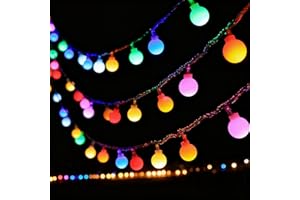 SUNSHINE SMILE USB LED Lichterkette,6M 40LED Bunte Kugeln Lichterketten,Lichterkette Außen Innen,Led Lichterketten Globe Außen,Ideal für Kinderzimmer,Gartenbeleuchtung,Partybeleuchtung,LED Fairy Lights