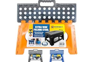 BARGAINSGALORE NEW FOLDING HANDY STEP STOOL SPACIOUS 150KG HANDLE STORAGE LARGE MULTI USE