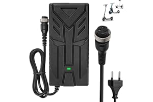 HPGAAVD 54,6V 2A Cargador Patinete Electrico para Hitway H5/H5 Pro，UrbanGlide E-Cross Pro，48V Cargador Baterías Litio para Kugoo M4/M4 Pro，Carga rápido para Smartgyro Speedway