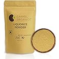CARMEL ORGANICS Liquorice(Mulethi) Root Powder (100 Grams) | Yashtimadhu Powder for skin and hair care | Non-GMO | glycyrrhiza glabra powder/licorice Powder | No Added Preservatives