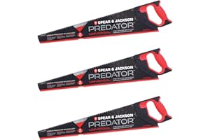 Spear & Jackson B9822 Triple Pack Predator Universal Saw, 22" x 8pts (Pack of 3 Saws), Red