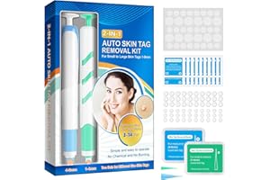 JCZQDRPC Warzen Entfernungs-Set, Auto Tool Kit Skin Tag Remover, Skin Tag Removal - 2-in-1 Hautmarken-Entferner, hautanhängsel entfernen, Für kleine bis große Hautflecken (1–9 mm), Gerät Schnell Wirkendes