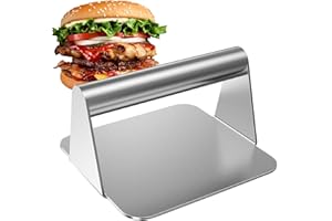 LIFEGILI Presse à burger, Presse Steak Haché Professionnelle- Antiadhésif - Robuste et Durable,Presse-hamburger en acier inoxydable de qualité alimentaireBurger Pattie Presse pour Hamburgers Délicieux,BBQ