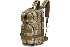 CINGHI LUSSO Tactical Backpack 25L Military Backpack Travel Backpack Mens School Bag Backpack Womens Rucksack for Men Hiking Backpack Bag for Sports