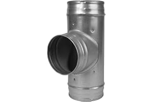 Vent Systems - Adattatore per tubo a 3 vie da 10,8 cm, per tubo rotondo a forma di T, per estrattore, connettore a T, 10,5 cm