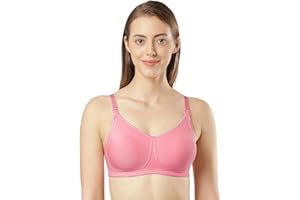 Jockey ES08 Women's Wirefree Non Padded Super Combed Cotton Elastane Stretch Full Coverage Nursing Bra with Front Opening and