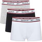 Reebok Black/White/Navy Men's Briefs | Cotton-Rich Soft Touch Cotton Truscos with Elastic Elastic Waistband | Comfortable, St