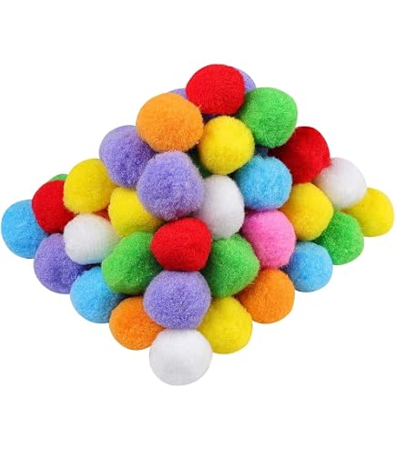 500 Pompon Colorati Da 10 Mm In Feltro Morbido – Palline Multicolore Per Fai-da-te, Decorazioni Feste, Ghirlande E Accessori Per Capelli