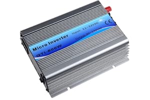 Y&H 600W Onduleur réseau DC15-28V à AC220V Micro onduleur relié au réseau pour 12V Panneaux solaires/Batterie 24V Silver