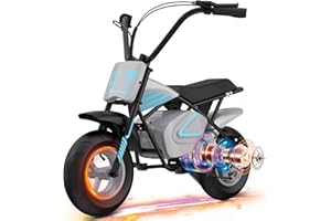 EVERCROSS EV07M Moto Eléctrica Infantil con Neumáticos de 11", Velocidad de 20km/h y Autonomía de 15km, Adecuada para Niños de 3 a 10 Años Niños y Niñas