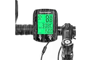 MDLSDE Bike Computer, IP54 Waterproof Bicycle Speedometer Odometer 19 Functions with LCD Backlight Display Touch Screen Speedometer GPS Cycling Computers Universal Cycle Road Bike Accessories