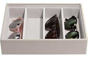 Stackers Taupe klassiskt smyckeskrin för smyckeskrin glasögon/accessoarer