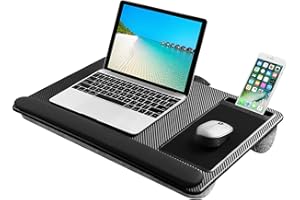 ‎LIBWYS LIBWYS Laptopunterlage für Bett mit Handgelenkauflage, Superlicht Laptop Kissen für max. 17 Zoll Notebook, mit Handyhalter - No 008312862-0001